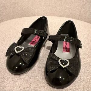 NWOT Rachel Shoes Lil Annalise black patent dress shoes size little girls 6C
